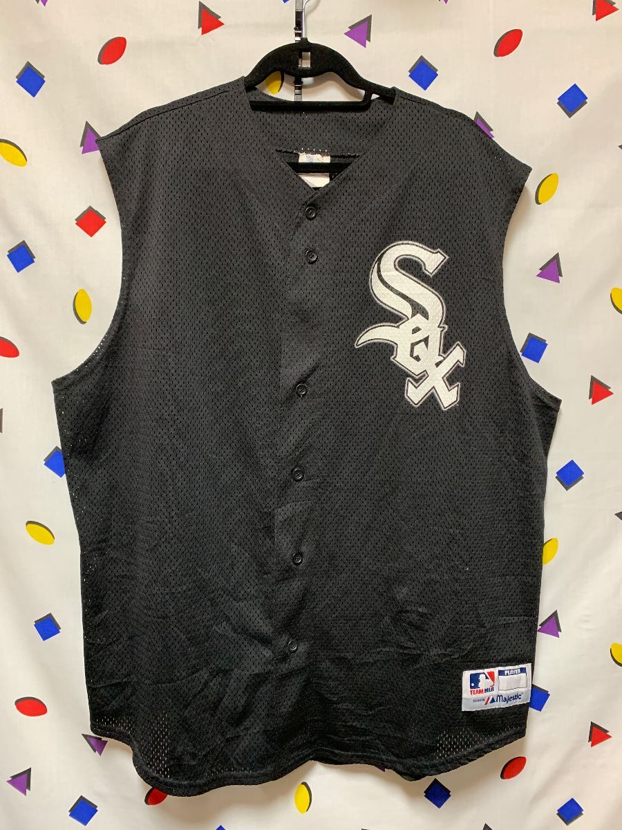 Cool Chicago White Sox Sleeveless Netted Mesh Jersey