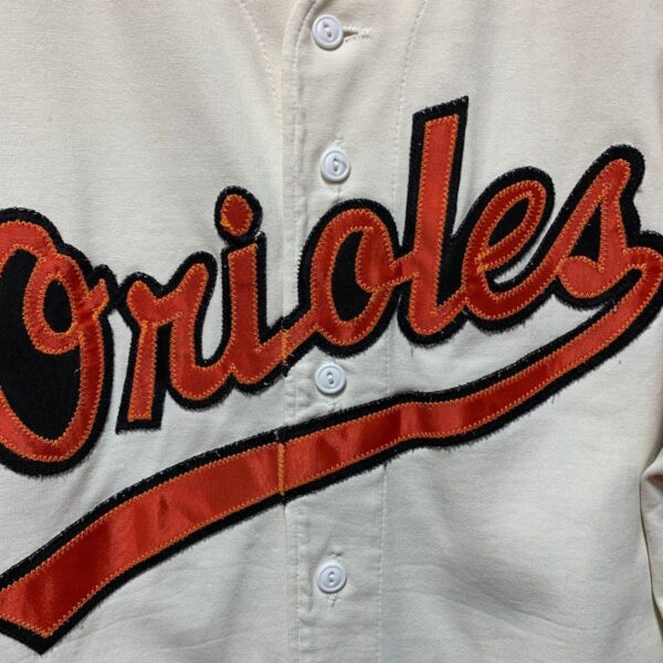 Vintage Baltimore Orioles Striped MLB Baseball Jersey White XL