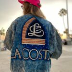 TONY ALAMO ACID WASH DENIM JACKET LA COSTA BEDAZZLED ALL-OVER AMAZING SPRAY PAINT ACCENTS