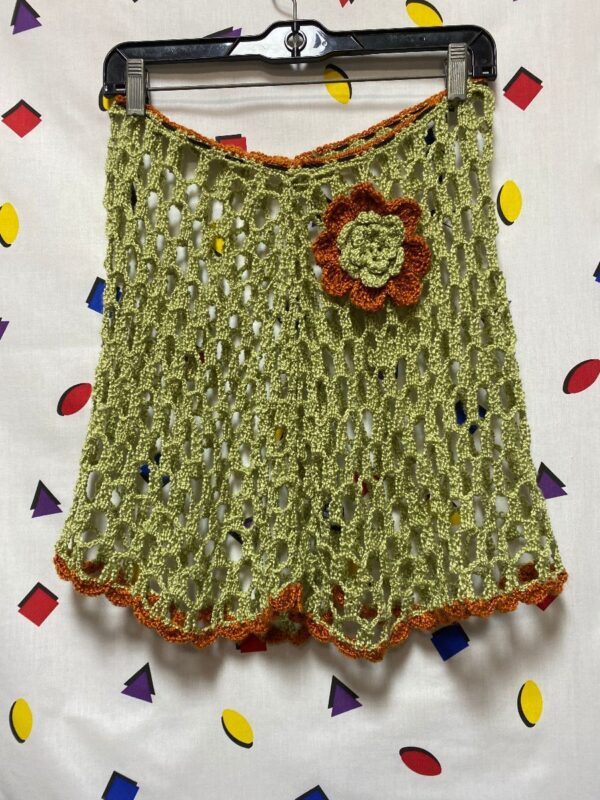 product details: CROCHET SKIRT WITH LARGE FLOWER 100% ACRYLIC photo