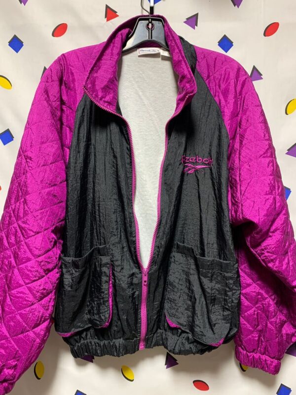 product details: VINTAGE REEBOK WINDBREAKER WITH QUILTED SLEEVES photo