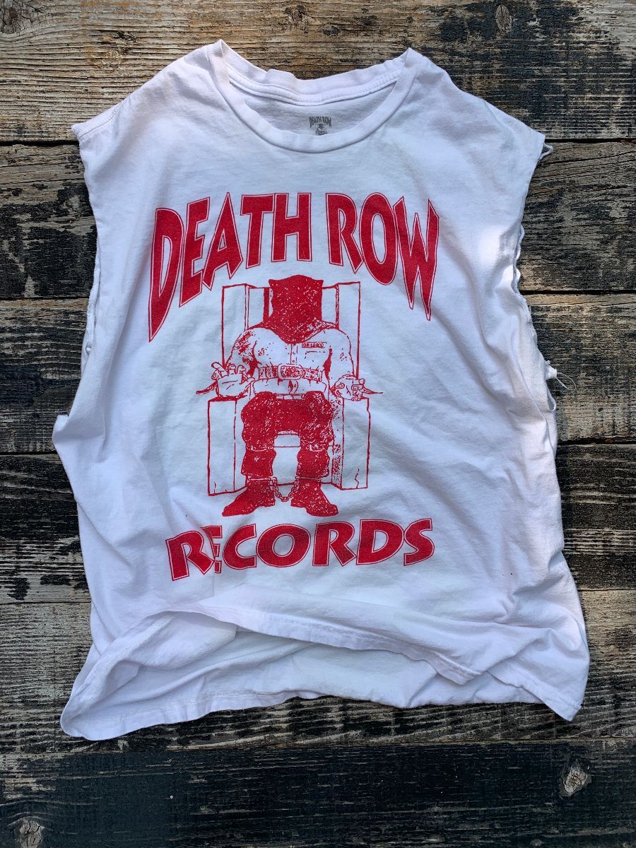 death row records shirt red