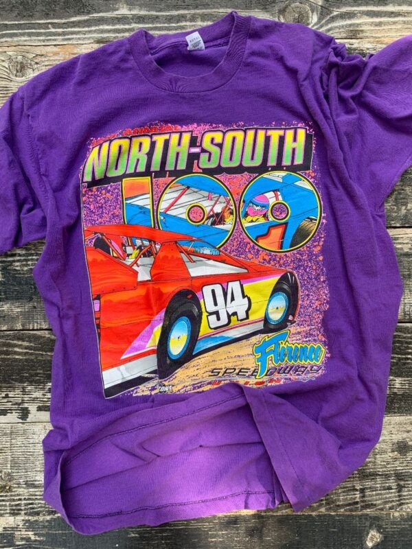 product details: 1994 12TH ANNUAL NORTH SOUTH 100 RACING T-SHIRT FLORENCE SPEEDWAY UNION KENTUCKY photo