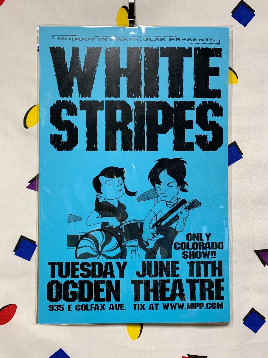 Vintage White Stripes