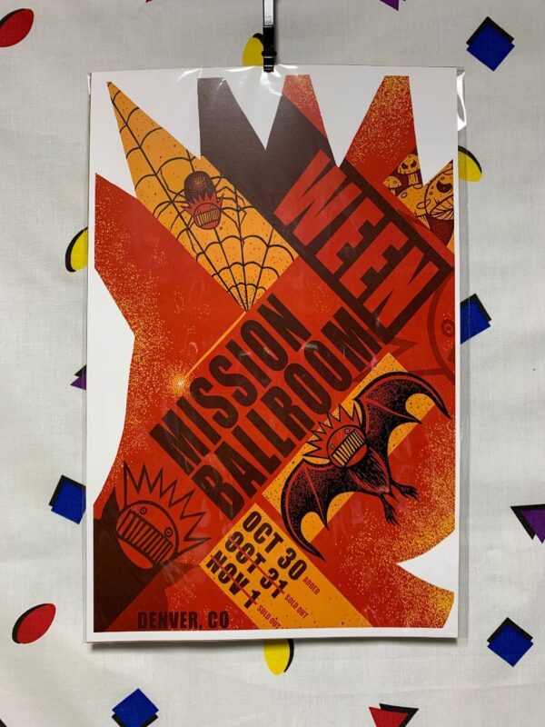 product details: WEEN AT THE MISSION BALLROOM POSTER - DENVER, CO photo
