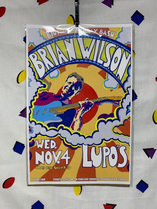 product details: BRIAN WILSON B101 20TH BIRTHDAY BASH  POSTER - LUPOS photo