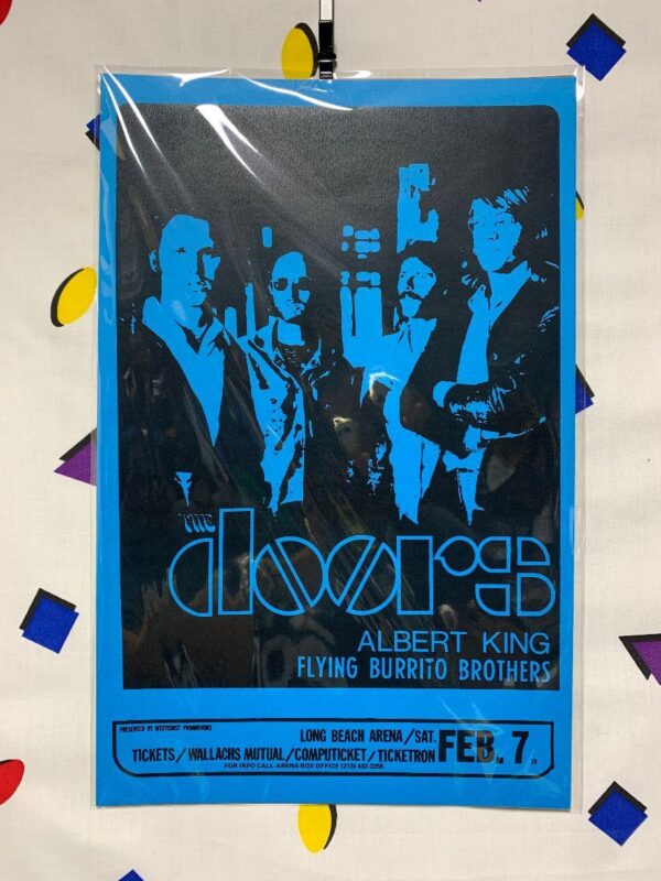 product details: THE DOORS AT LONG BEACH ARENA WITH ALBERT KING FLYING BURRITO BROTHERS CONCERT POSTER photo