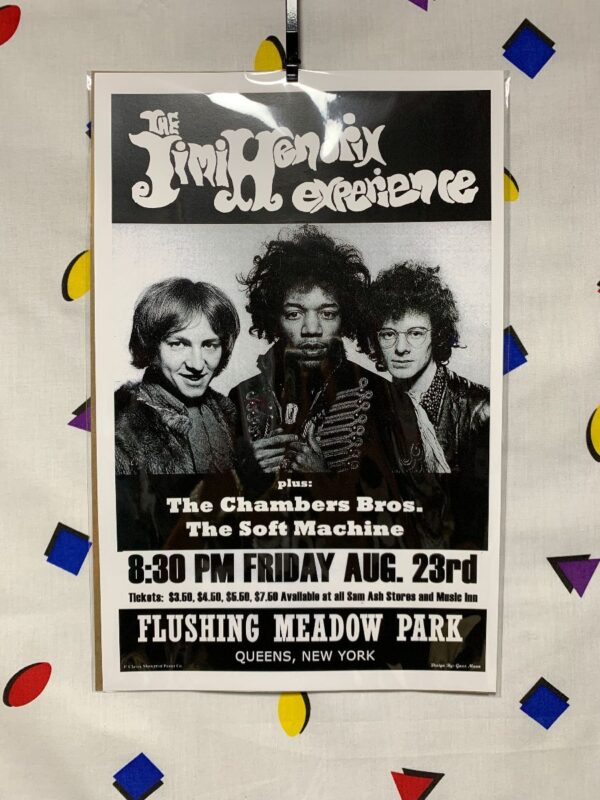product details: JIMI HENDRIX EXPERIENCE - FLUSHING MEADOWS PARK CONCERT POSTER photo