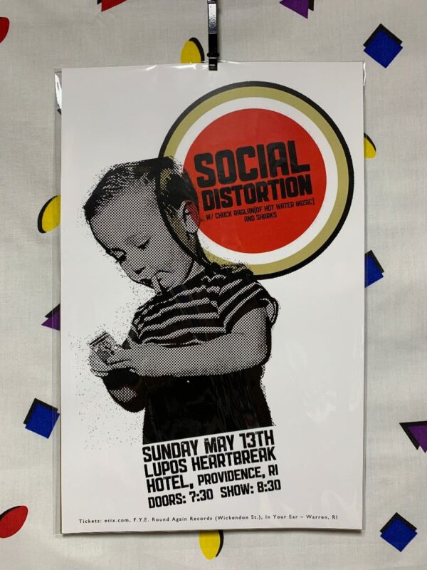 product details: SOCIAL DISTORTION AT LUPOS HEARTBREAK HOTEL CONCERT POSTER photo
