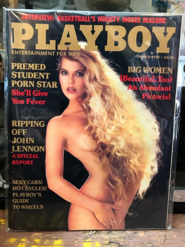 product details: PLAYBOY MAGAZINE – MARCH 1984 GUIDE TO WHEELS | MOSES MALONE | BIG WOMEN photo