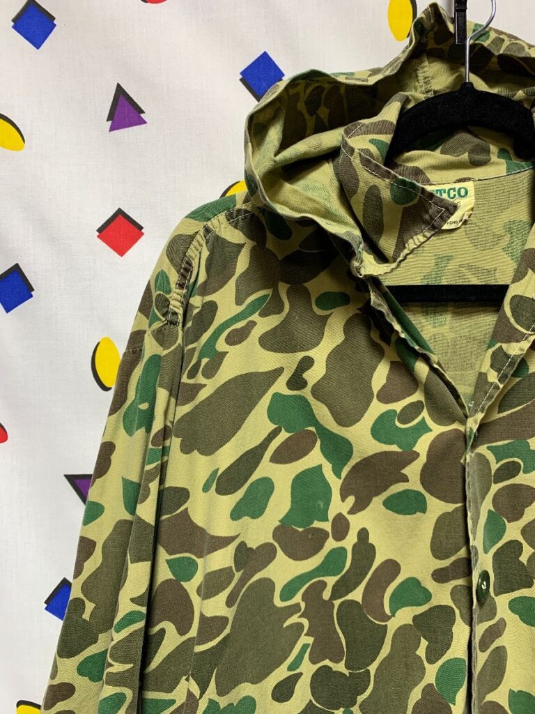 Bape Style Cloud Camo Military Jacket W/ Hood | Boardwalk Vintage