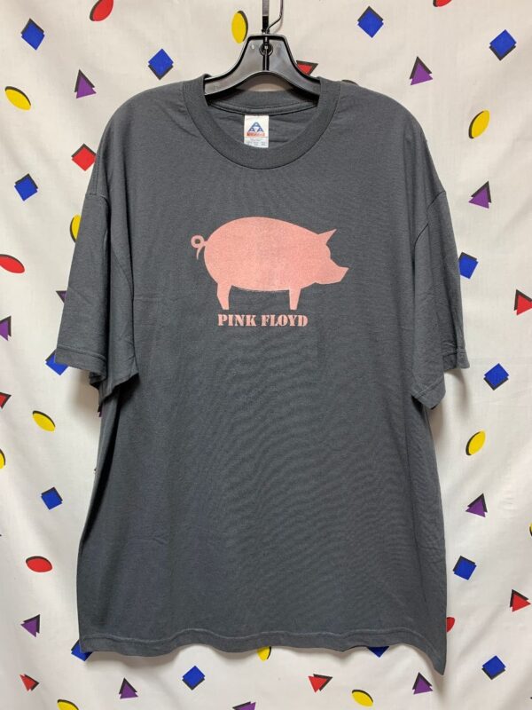 product details: TSHIRT PINK FLOYD FLOCKED PIG GRAPHIC 2005 photo