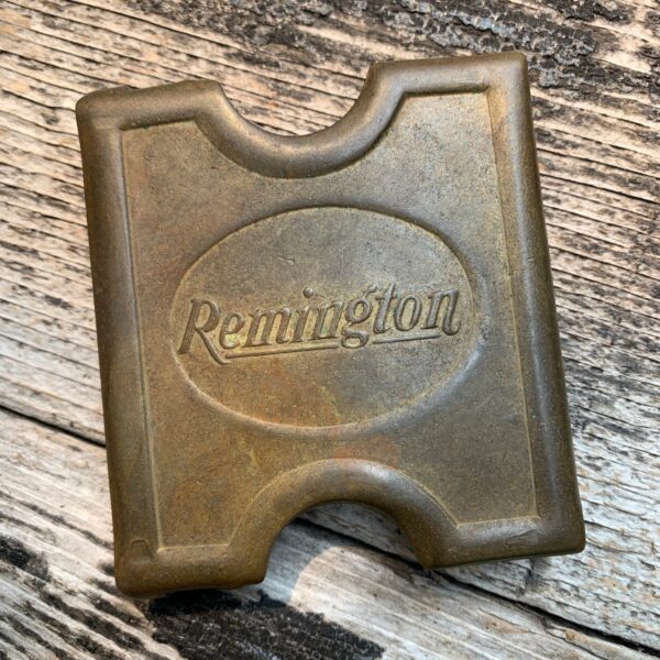 product details: VINTAGE REMINGTON MILITARY STYLE SOLID BRASS BELT BUCKLE photo