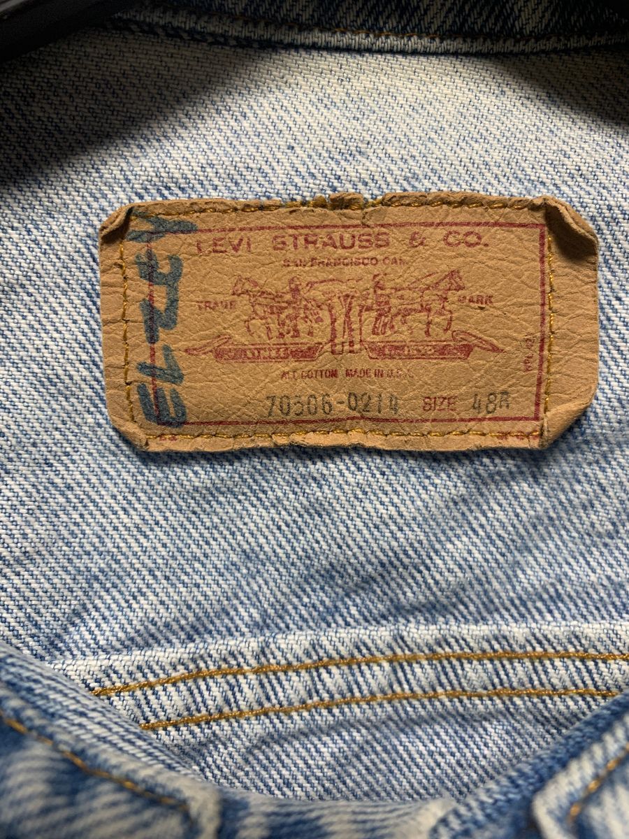 Classic Vintage Levis Trucker Jacket Logo Red Label Perfect Wash ...