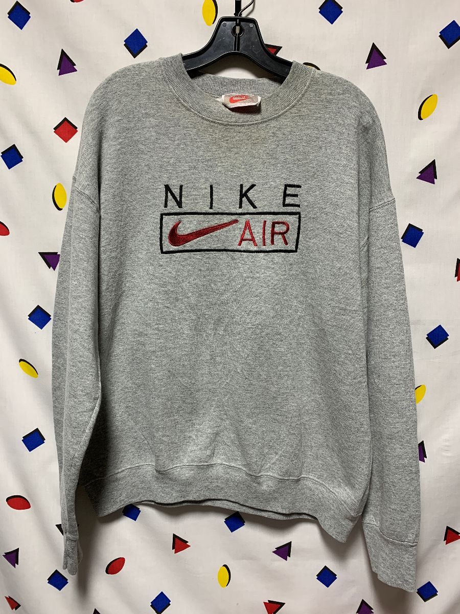 Nike Air Embroidered Logo Crew Neck Sweatshirt | Boardwalk Vintage