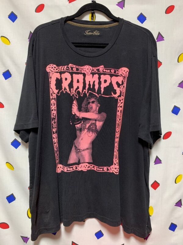 product details: THE CRAMPS POISON IVY BAD MUSIC FOR BAD PEOPLE CUSTOM SCREENPRINT TSHIRT photo