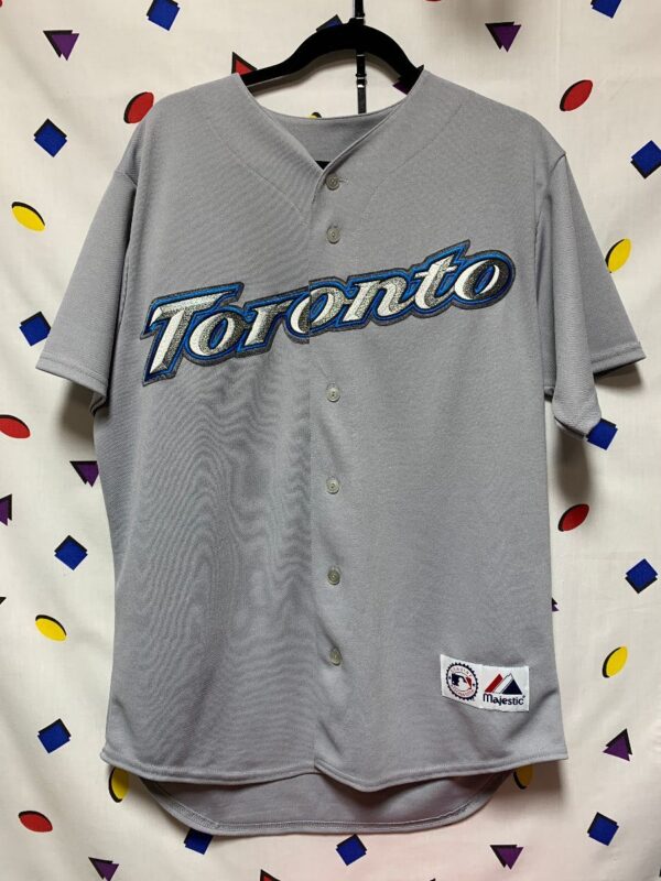 product details: MLB TORONTO BLUE JAYS #10 DAVID WELLS BASEBALL JERSEY photo