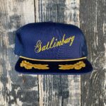 VINTAGE GATLINBURG TENNESSEE TRUCKER SNAPBACK CAP RETRO WITH GOLD ROPE AS-IS