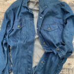 Sold: OVERSIZED 1990S DENIM WORK JACKET BRASS BUTTONS