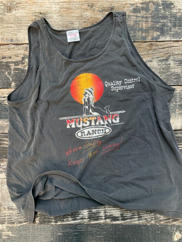 product details: MUSTANG RANCH BROTHEL QUALITY CONTROL SUPERVISOR TANK TOP photo