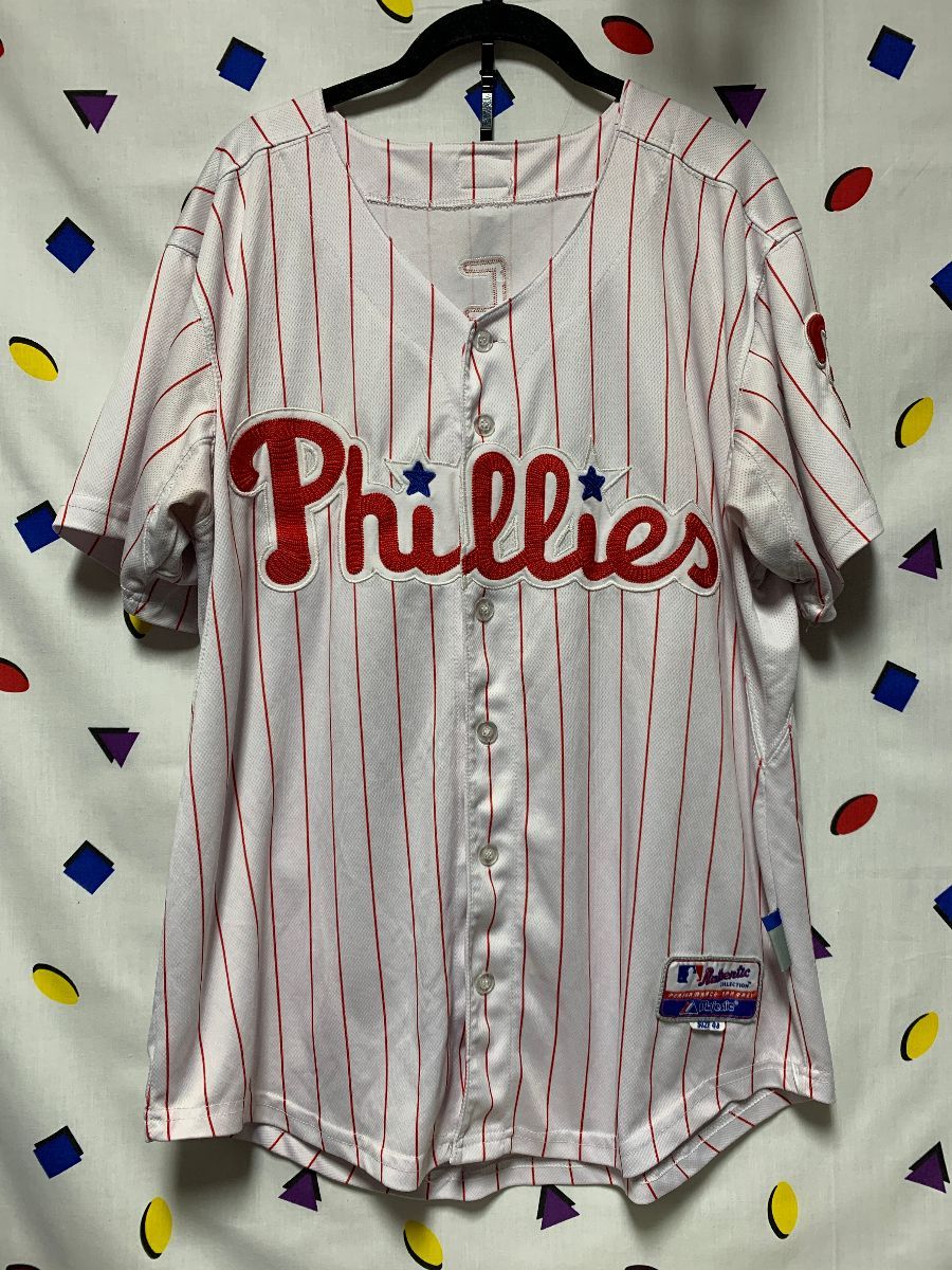 Philadelphia Phillies Ss Bd Jersey Mlb Baseball Pinstripe Lee 33