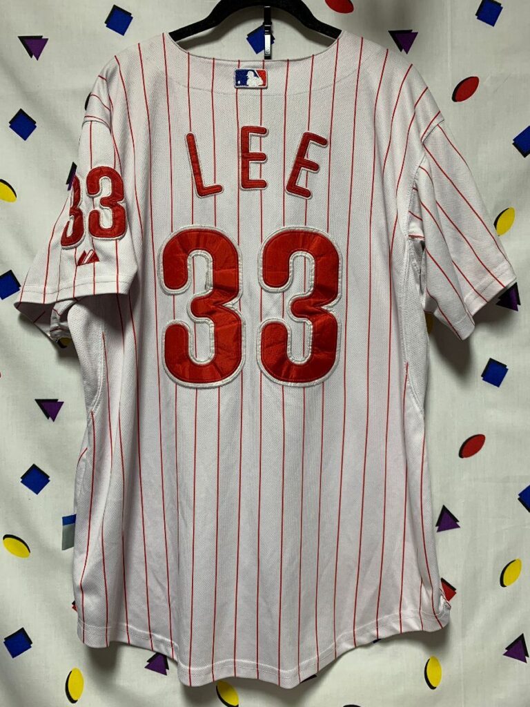 Philadelphia Phillies Ss Bd Jersey Mlb Baseball Pinstripe Lee 33