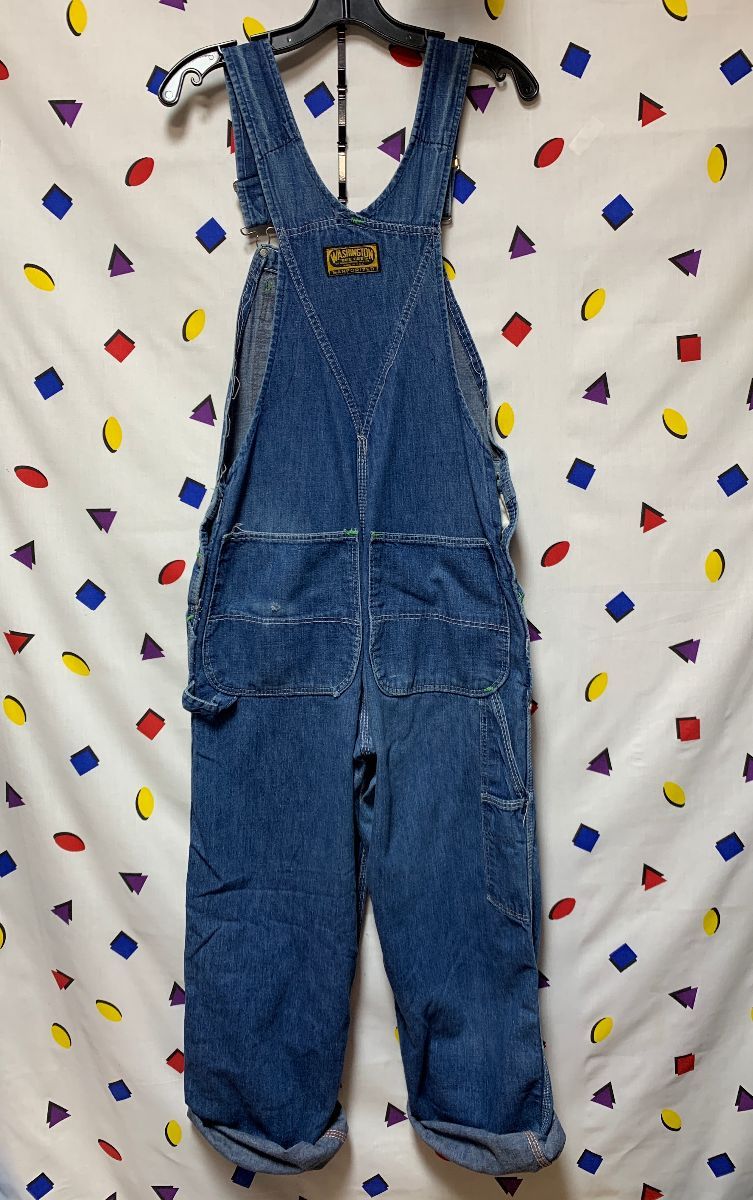 vintage denim overalls