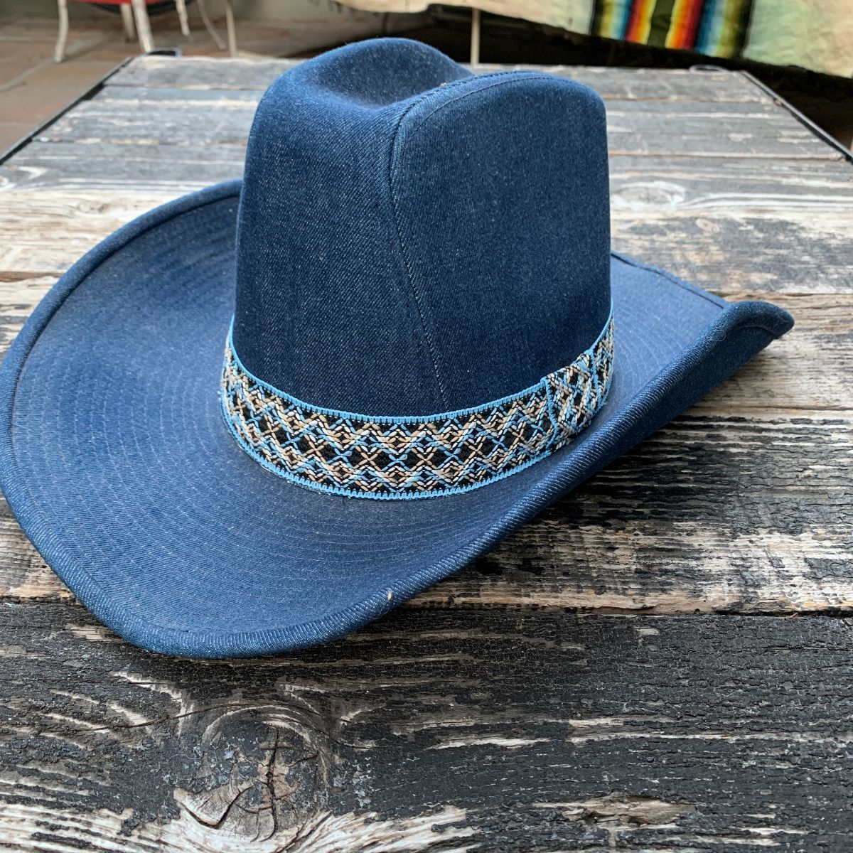 Denim western hot sale hat