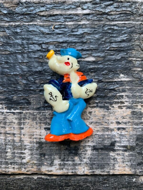 product details: POPEYE THE SAILOR MAN AND PALS PLASTIC FIGURINE PIN photo