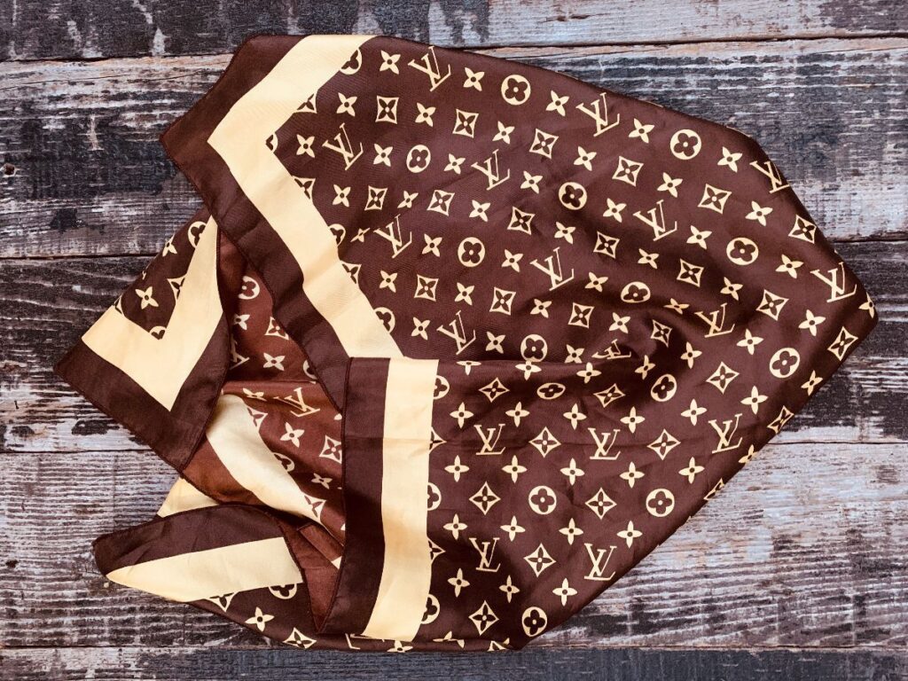 Louis Vuitton Monogram Print Scarf | Boardwalk Vintage