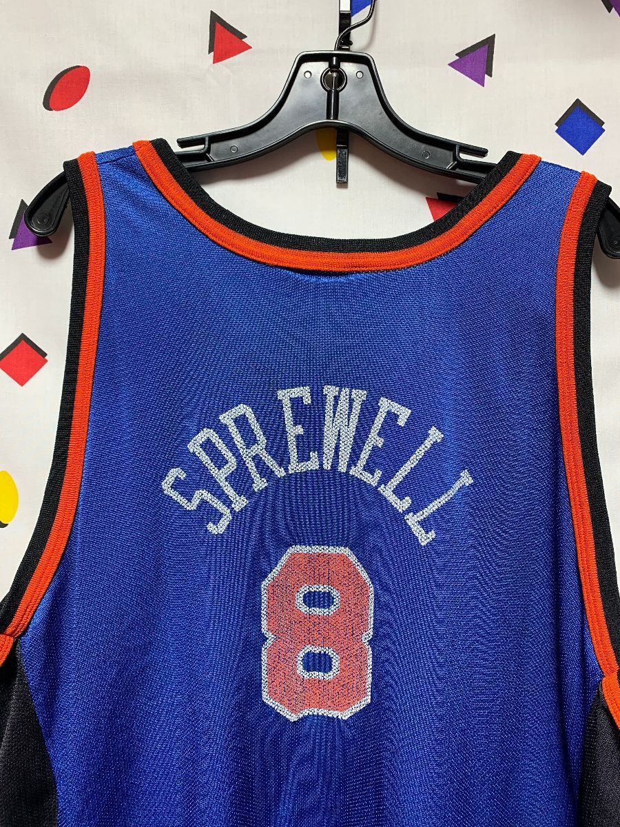 Latrell Sprewell signed Jersey Auction (0112-8016986)
