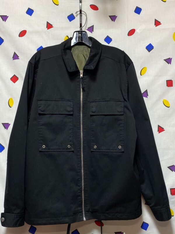 product details: COTTON TWILL ZIP UP UTILITY JACKET photo