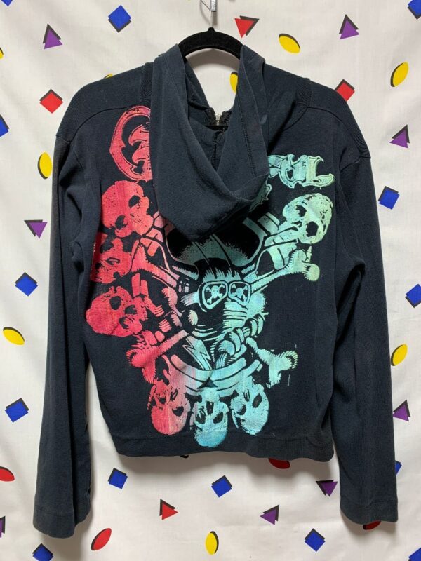 product details: HAND PAINTED GRATEFUL DEAD  ZIP-UP HOODIE LOCAL ARTIST photo