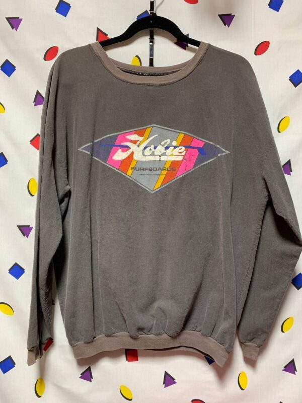 product details: THIN PULLOVER SWEATSHIRT HOBIE SURFBOARDS AS-IS photo
