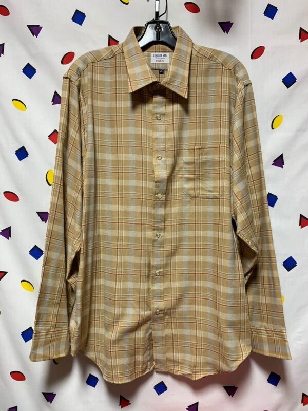 product details: DEADSTOCK SUPER SOFT PLAID FLANNEL SHIRT WITH FRONT POCKET photo