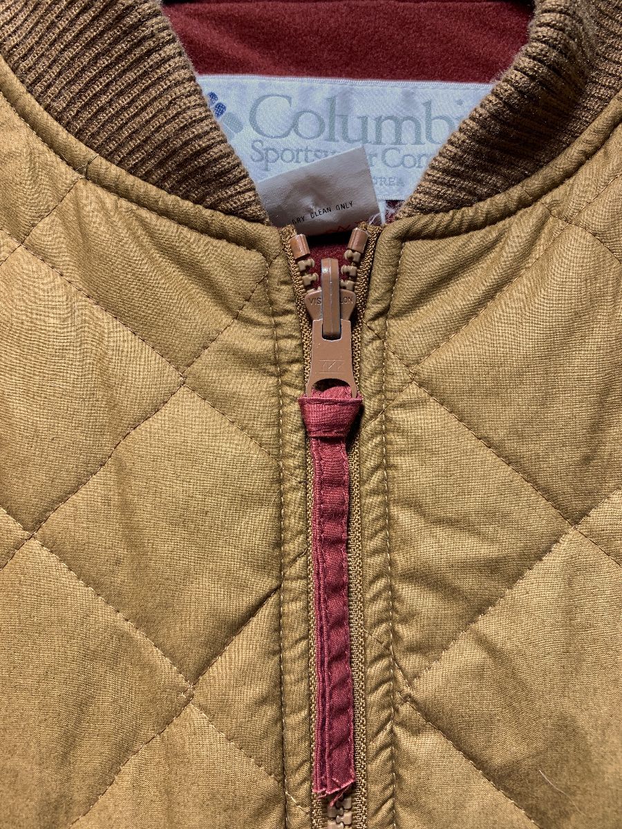 1990s Quilted Columbia Radial Sleeve Fleece Lined Coat Liner With Full ...