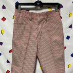 DEADSTOCK SHORTS HOUNDSTOOTH POLYESTER MADE IN USA NWT