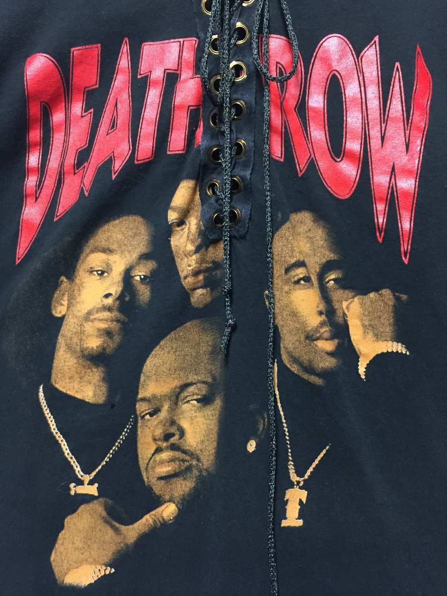 Death Row Records Tupac, Dr Dre, Snoop & Suge Knight Lace Up T