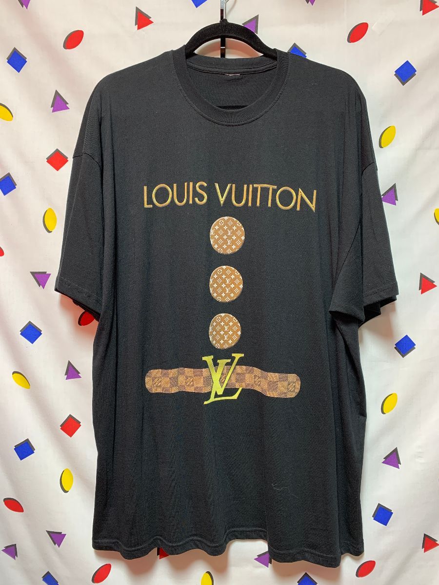 Soft Oversized Louis Vuitton Lv Logo T-shirt | Boardwalk Vintage
