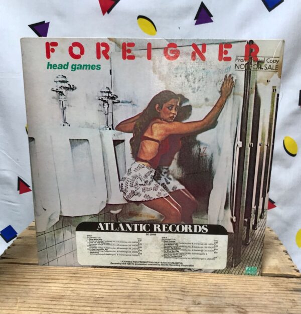 product details: FOREIGNER HEAD GAMES SIGNED BY MICK JONES LP ALBUM POP ROCK ARENA ROCK DIRTY WHITE BOY photo