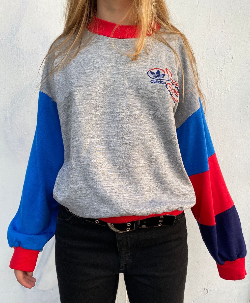 prosa mitología Hostal Rad Vintage Adidas Color Block Olympics Pullover Sweatshirt | Boardwalk  Vintage