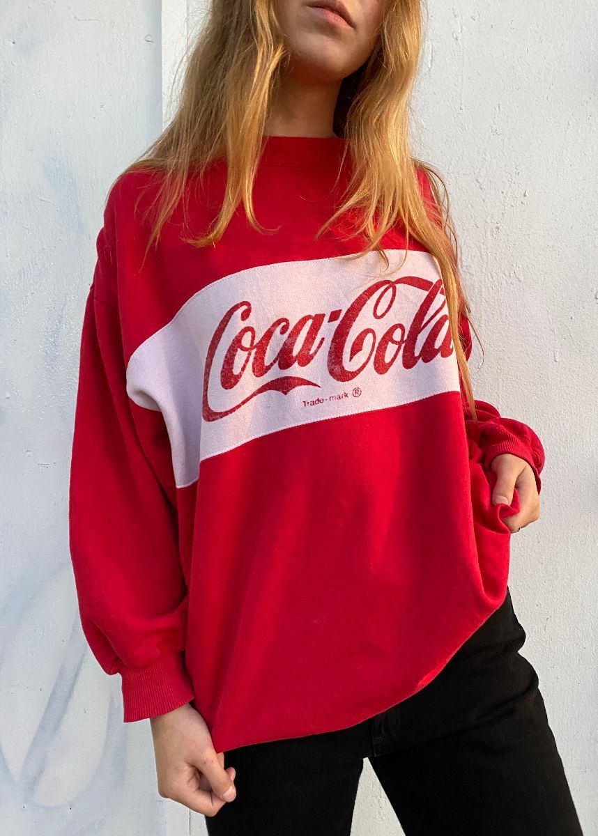 Coca-Cola Color Block Logo Sweatshirt