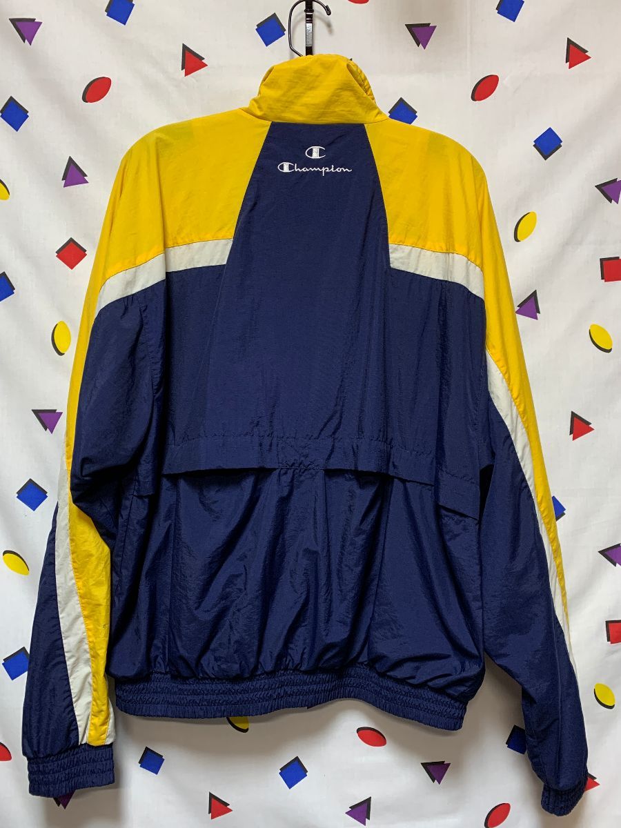 French75Vintage Vintage 90s Color Block Tapestry Windbreaker Jacket