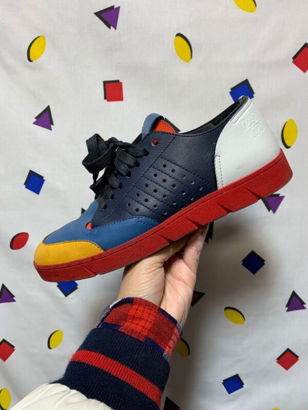product details: LOEWE COLOR-BLOCK LACEUP ATHLETIC STYLE OXFORD SNEAKERS photo