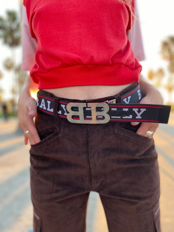 product details: BALLY BELT INITIALS BUCKLE LOGO BELT DESIGN MADE IN ITALY photo