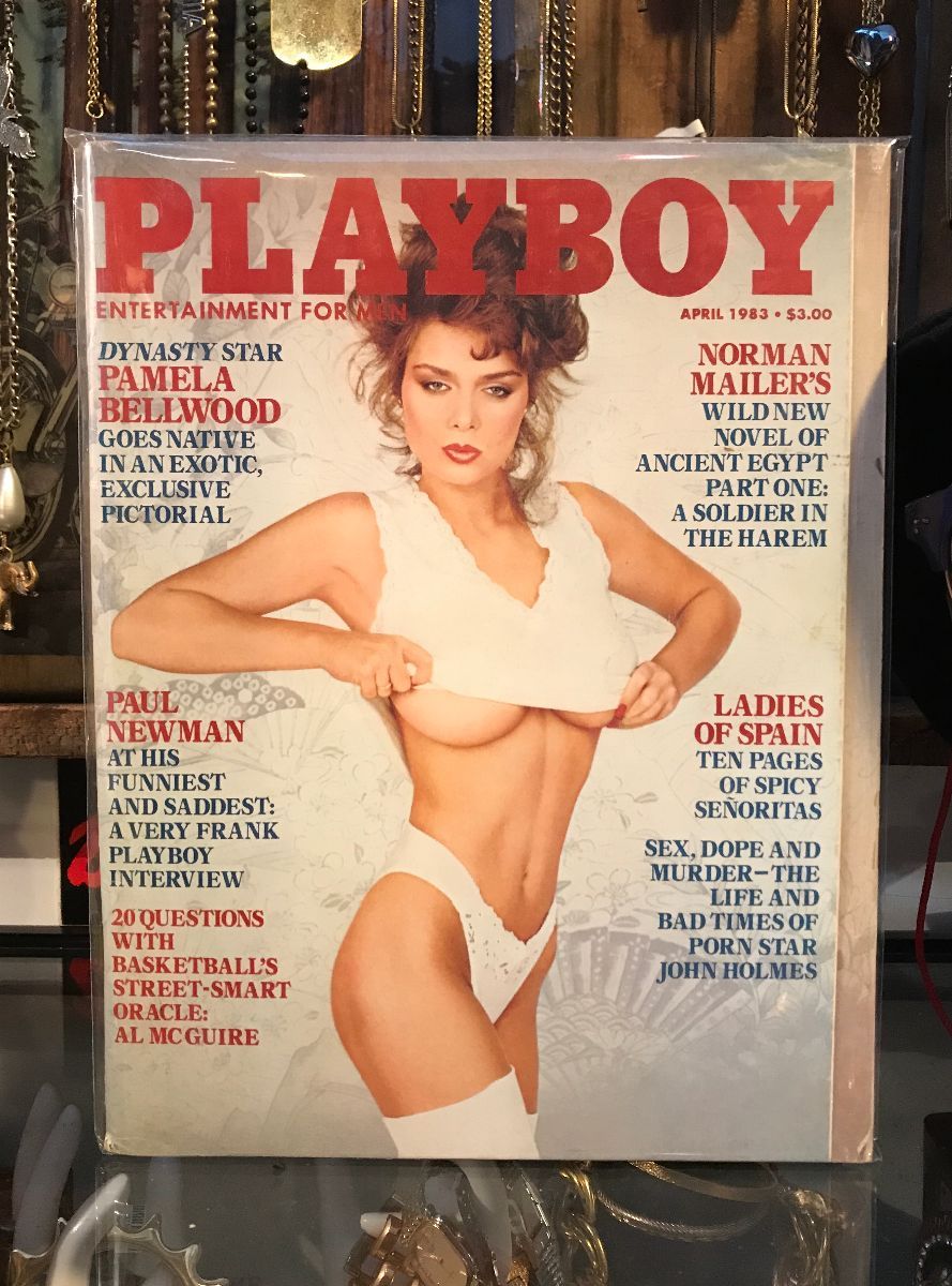 Playboy Magazine - Apr 1983 Pamela Bellwood Paul Newman Norman Mailer Board...