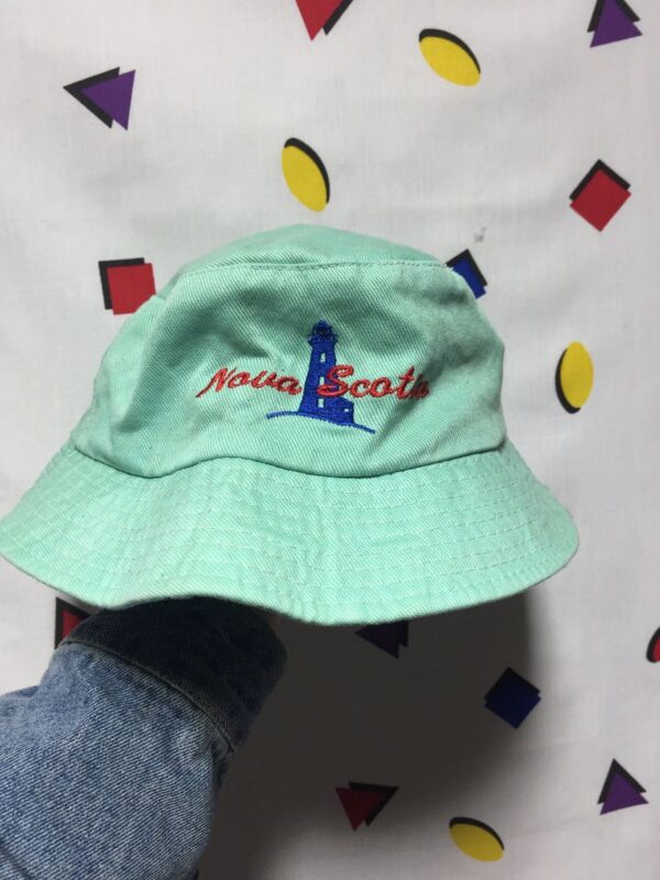 product details: COTTON TWILL OVERDYED NOVA SCOTIA EMBROIDERED LOGO BUCKET HAT photo