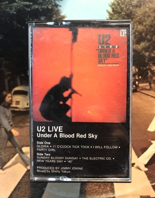 product details: VINTAGE CASSETTE TAPE - U2 UNDER A BLOOD RED SKY LIVE photo