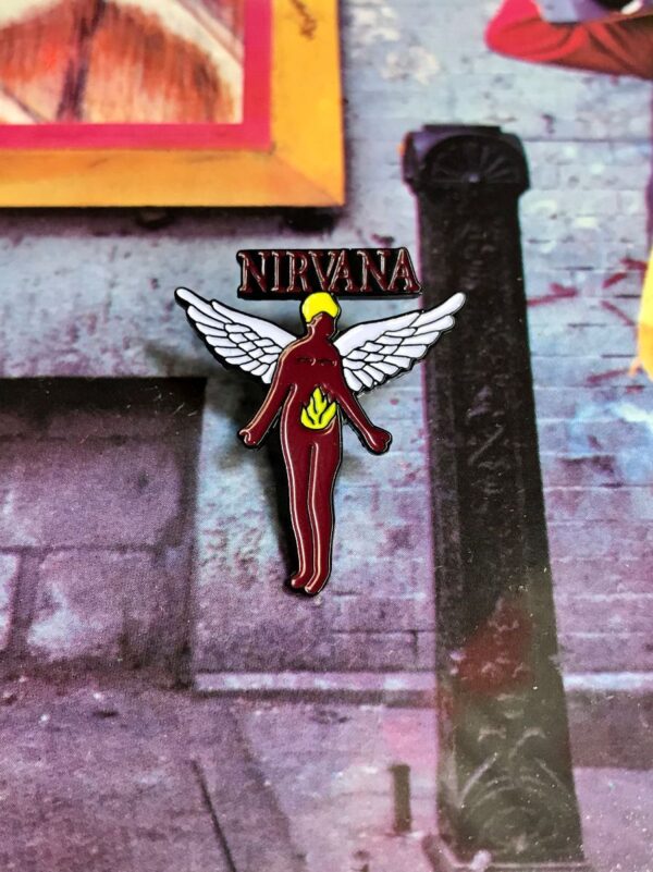 product details: NEW PIN - NIRVANA IN UTERO ANGEL WINGS photo