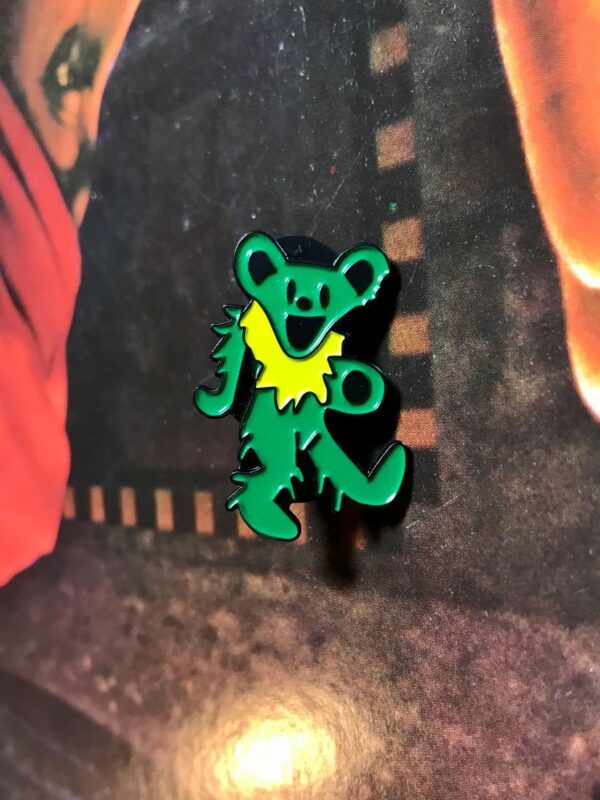 product details: NEW PIN - GREEN GRATEFUL DEAD BEAR photo